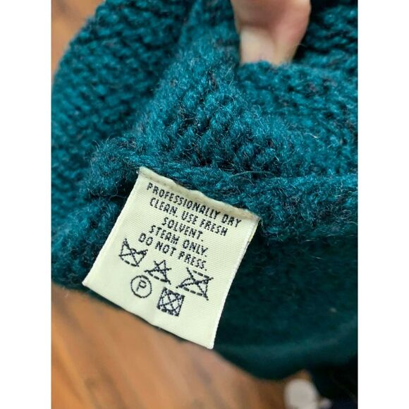 Vintage Eddie Bauer Legends 100% Wool Faire Isle Crewneck Fisherman Sweater, XXL - Picture 3 of 5